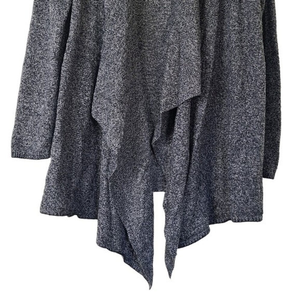 Barefoot Dreams Bamboo Chic Women Black L/XL Open Long Sleeve Cardigan Sweater - Picture 4 of 12